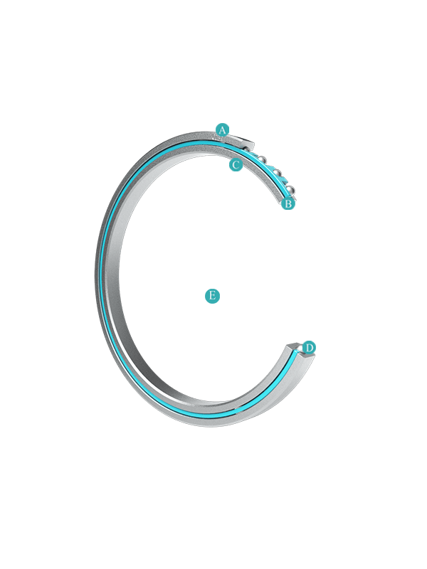 Тонкостенный шарикоподшипник с покрытием Endurakote-тип C