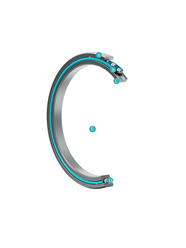 Тонкостенный шарикоподшипник из нержавеющей стали–тип A